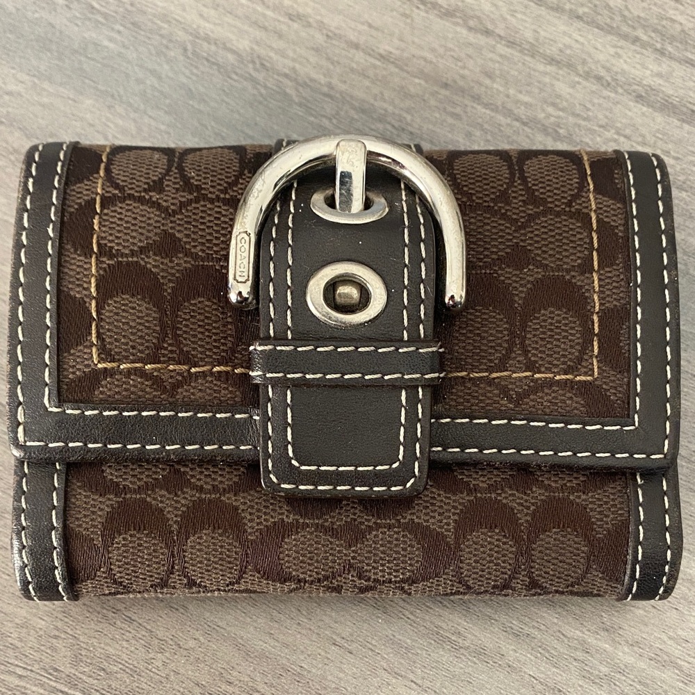 Coach Brown and Black Wallet